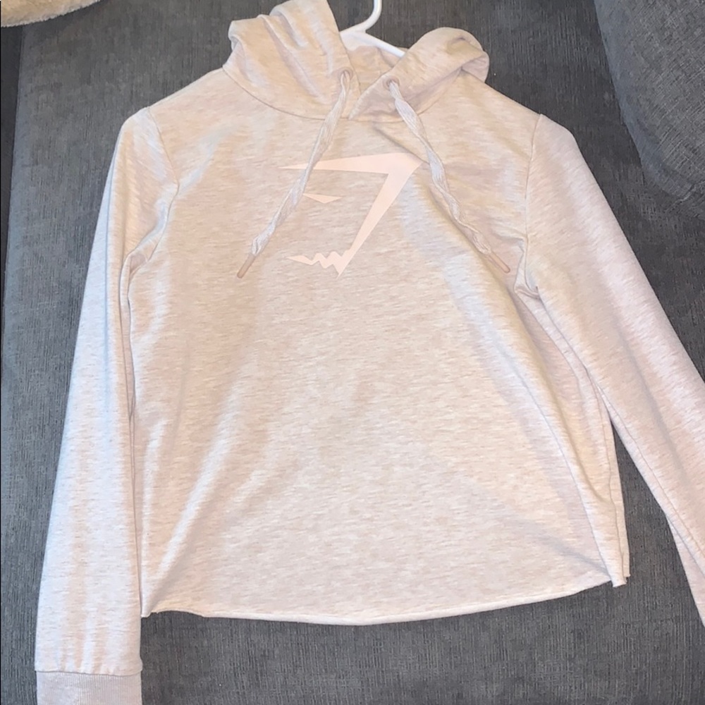 Gymshark Cross Back Hoodie - Sand Marl